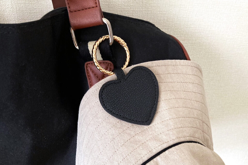 ハットクリップの装着イメージ